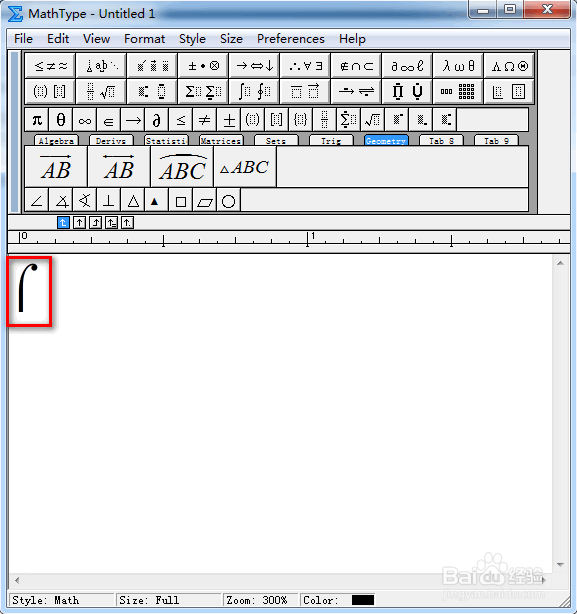 MathType怎么输入顶半积分