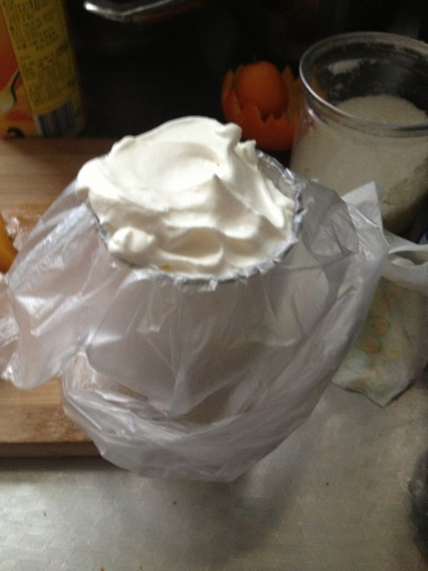 黄桃巧克力戚风裸蛋糕