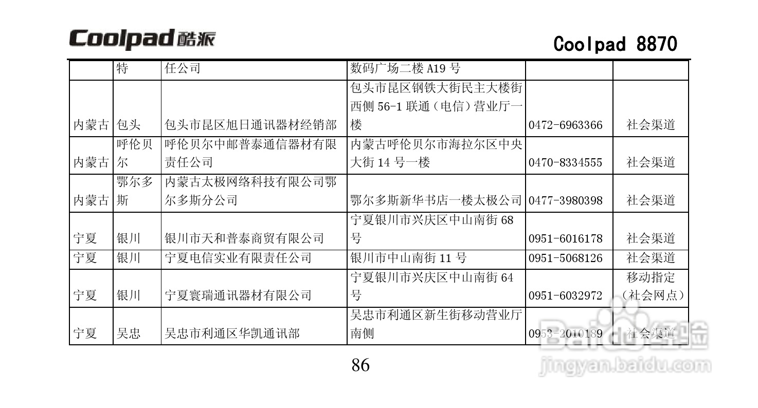 酷派Coolpad 8870手机说明书:[10]