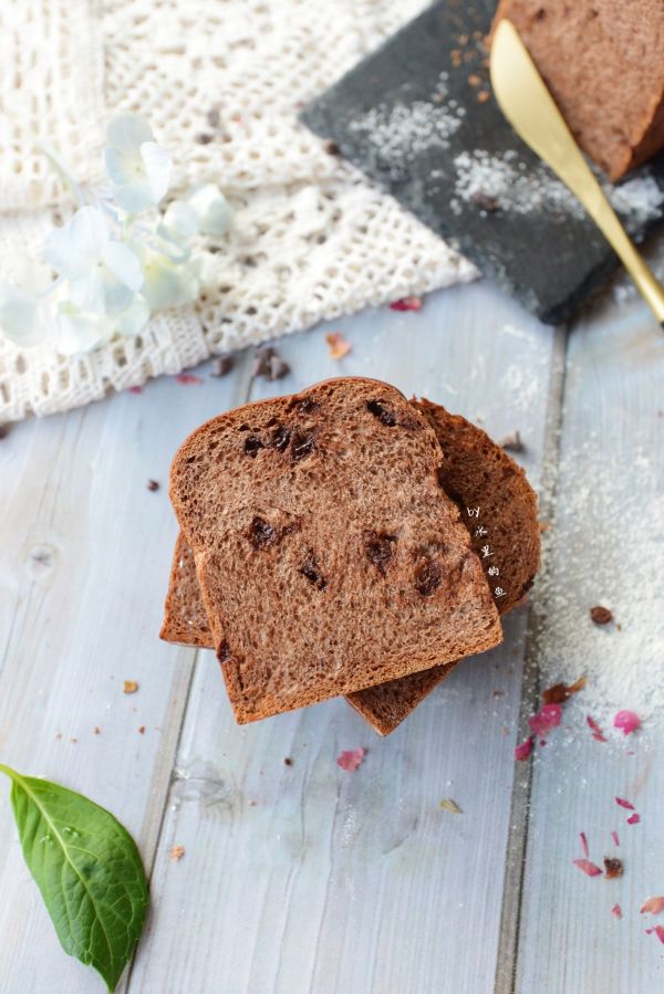 可可巧克力豆吐司