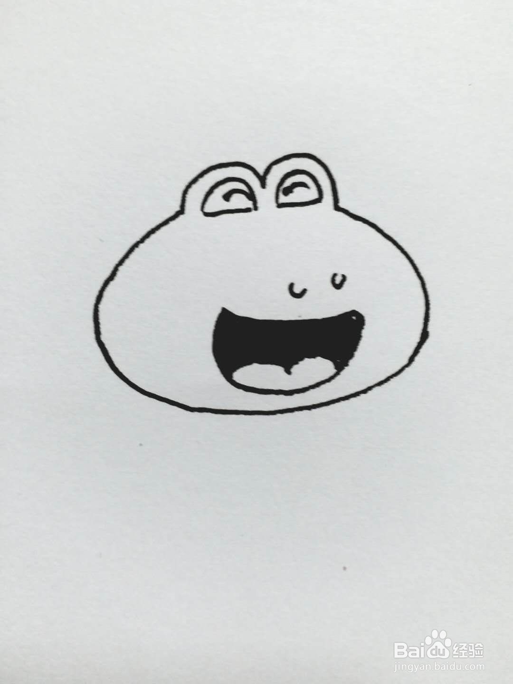 青蛙的简笔画法《六》