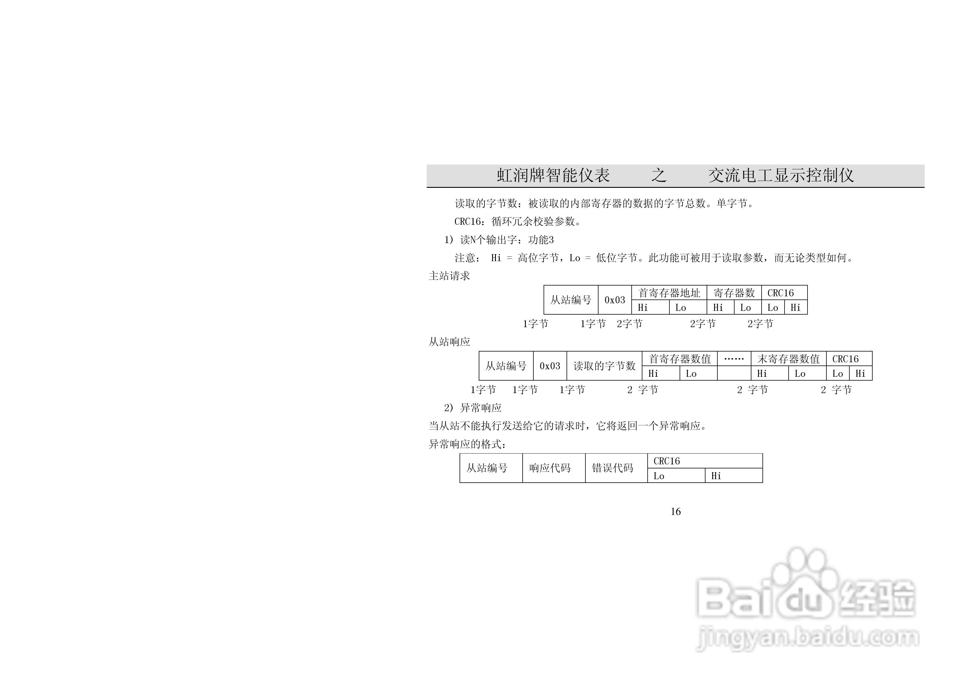 虹润HR-WP-HZ单屏系列工频周波表说明书:[2]