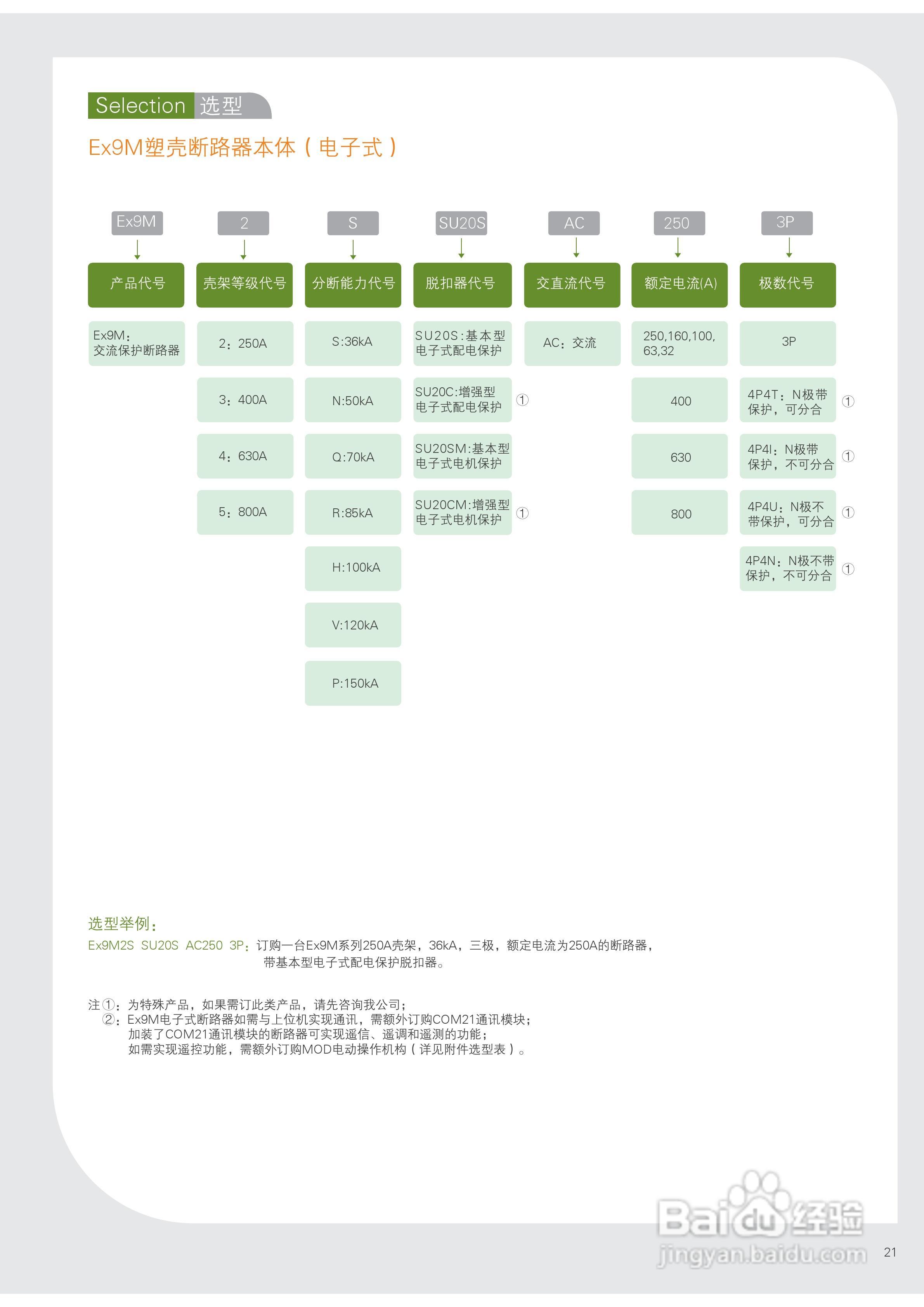 诺雅克Ex9ML3塑壳断路器使用说明书:[3]