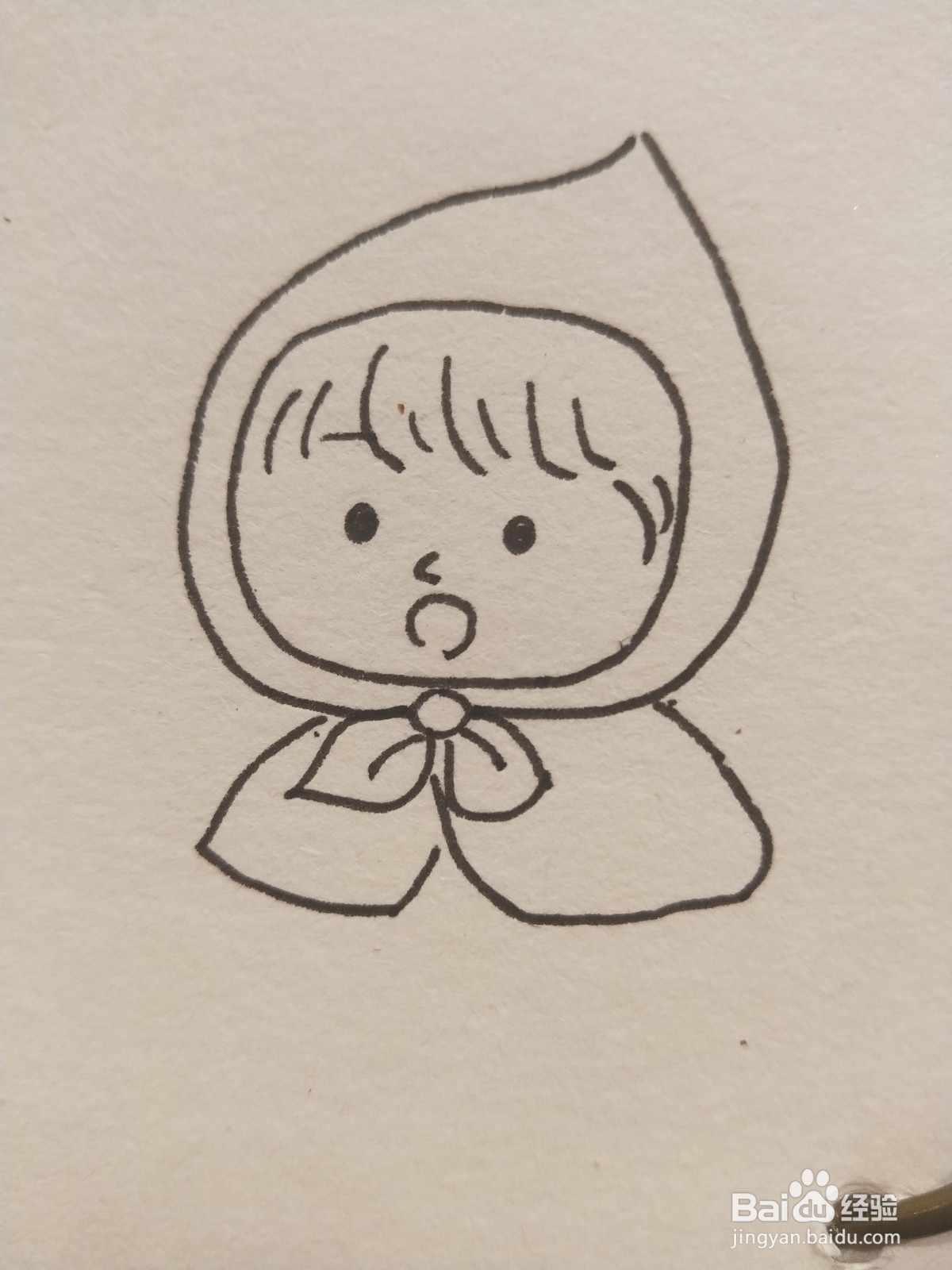 怎样画简笔画——小红帽