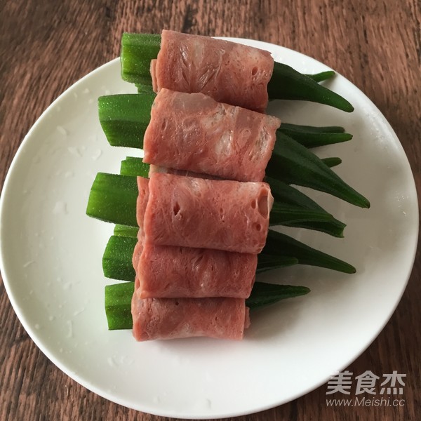 培根秋葵卷的做法
