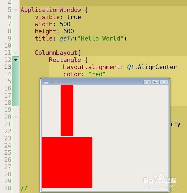 如何使用QML ColumnLayout组件进行布局