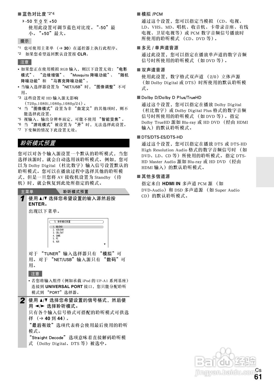 安桥TX-NR3008接收机使用说明书:[4]