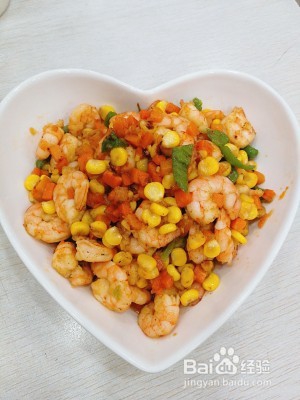 食补佳品虾仁炒玉米的做法