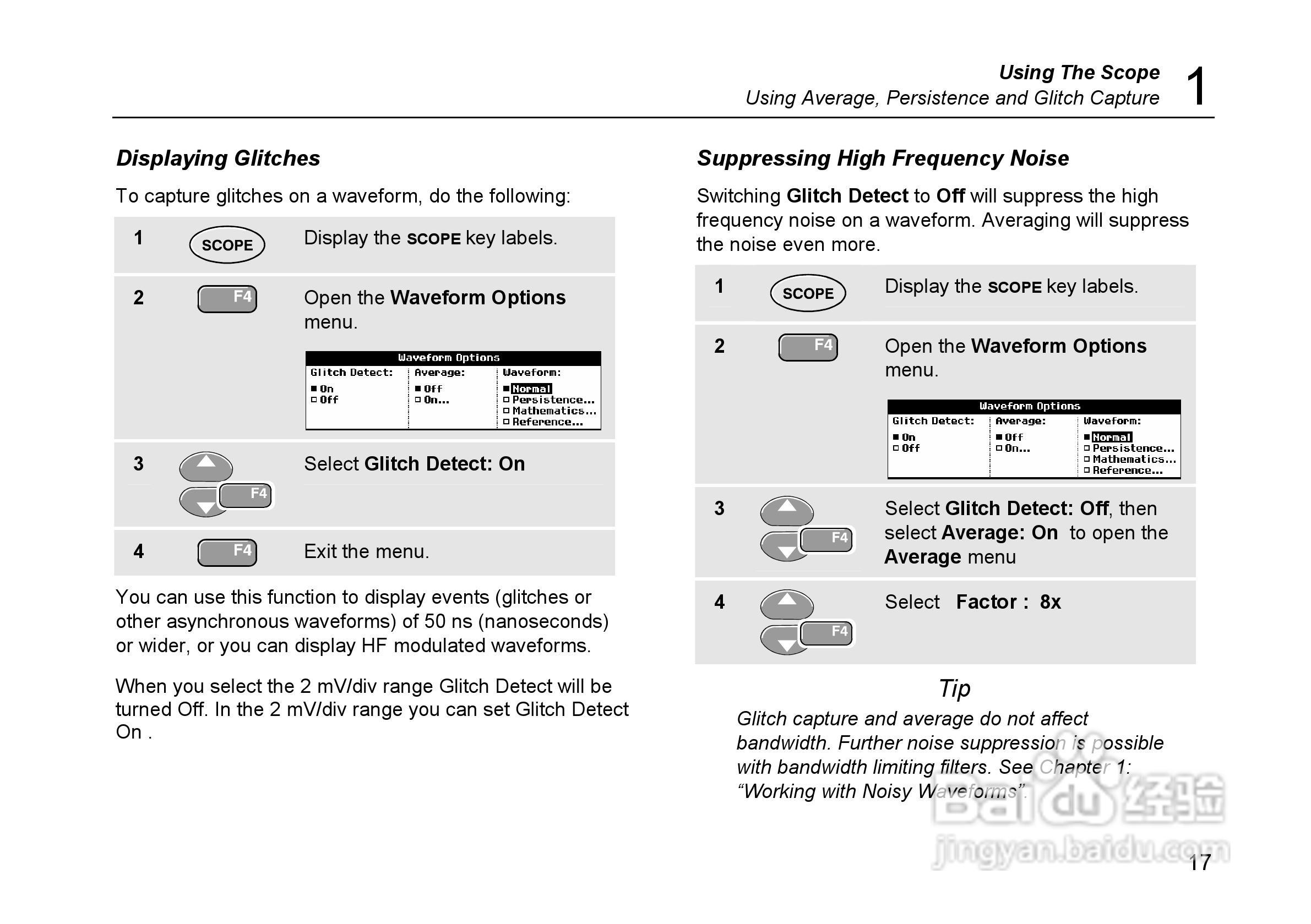 福禄克Fluke 225C彩色示波表使用说明书:[3]