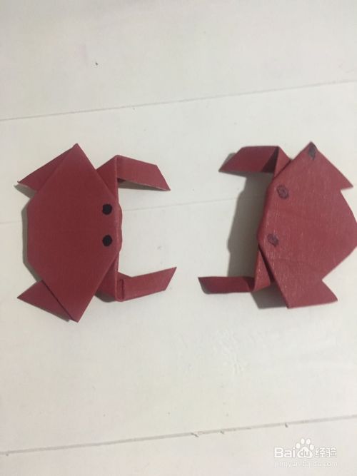 两只霸气的小螃蟹 怎样用彩纸折叠