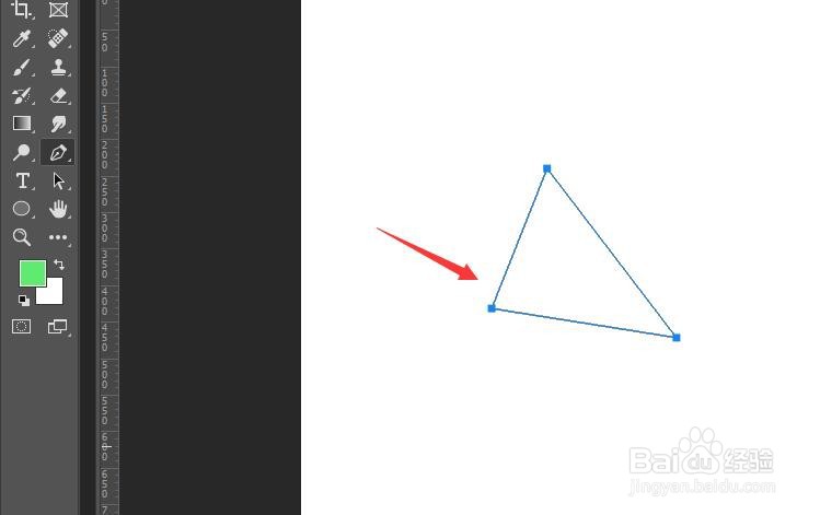 PS 2018如何使用钢笔工具建立形状