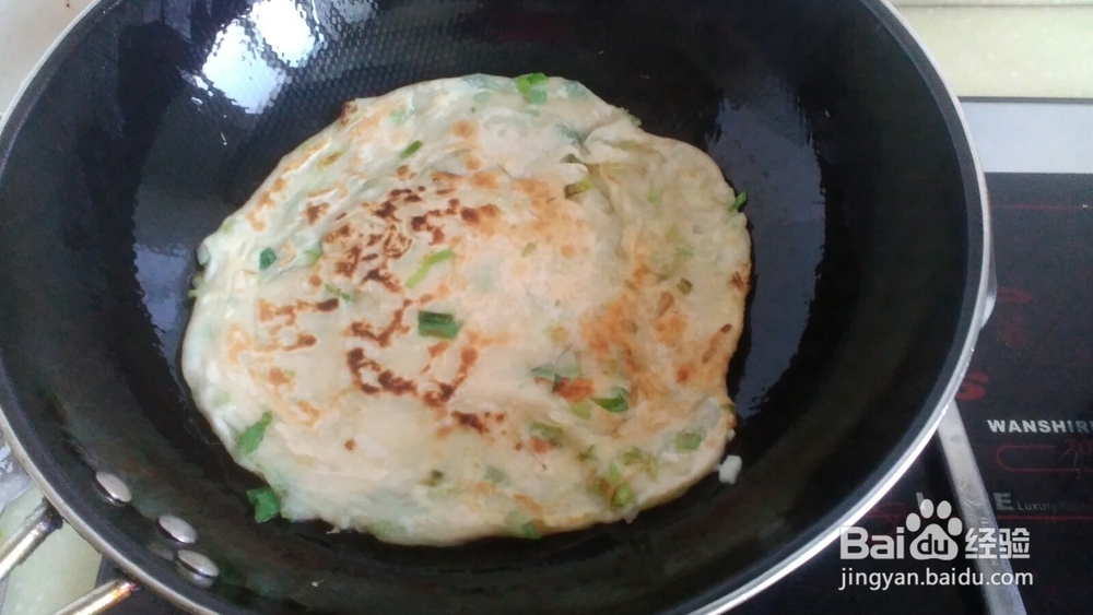酥软的葱花千层饼