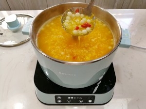 南瓜酒酿小元宵的做法