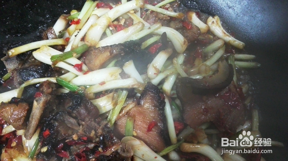 家常菜&荞头干椒炒腊肉