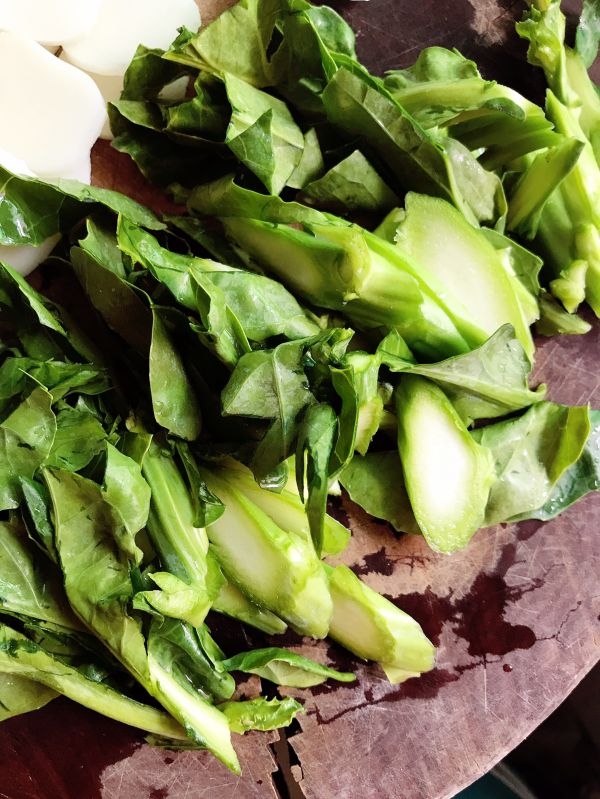 豇豆肉末炒年糕