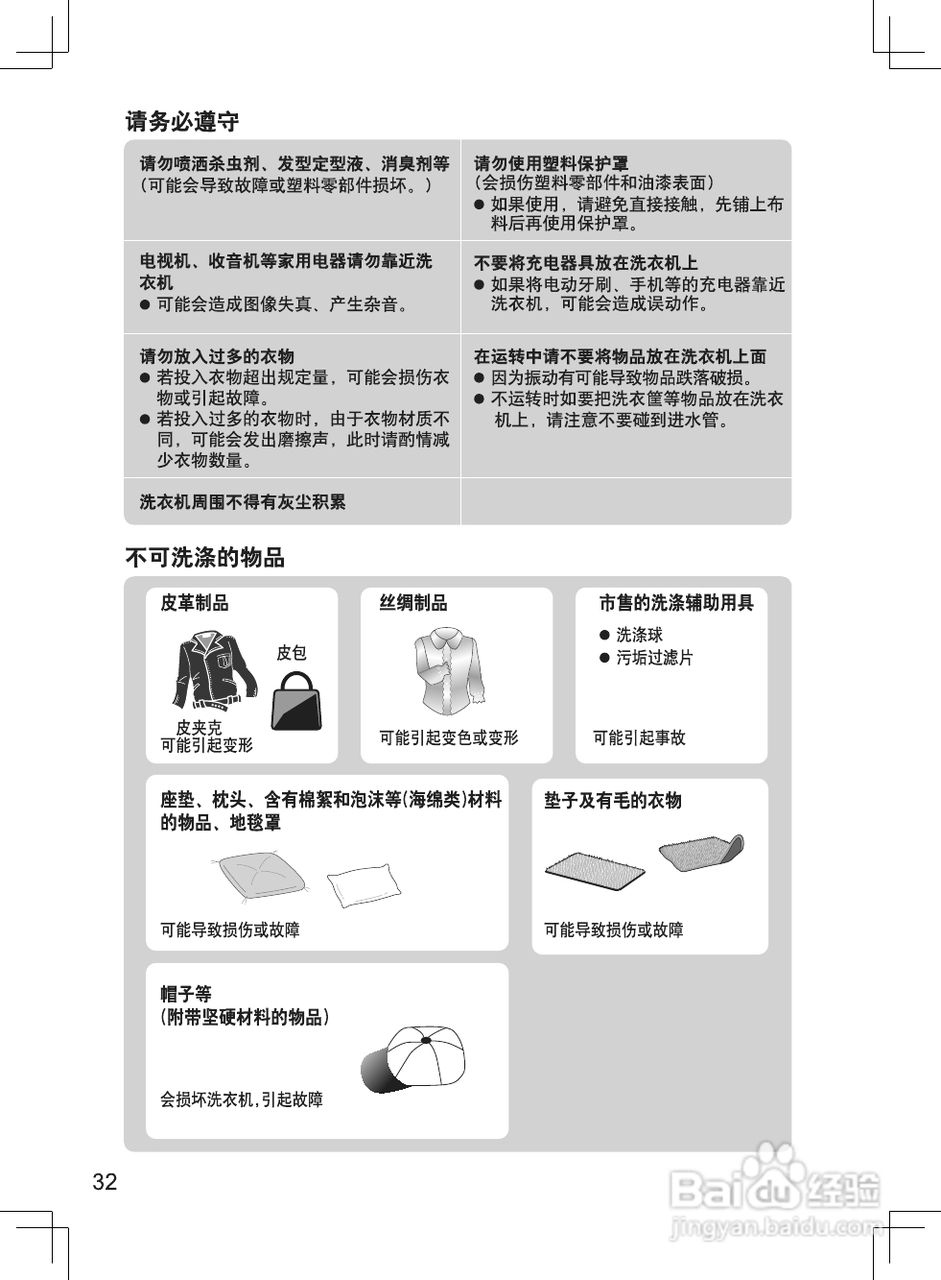 松下XQG60-V65GW洗衣机说明书:[4]