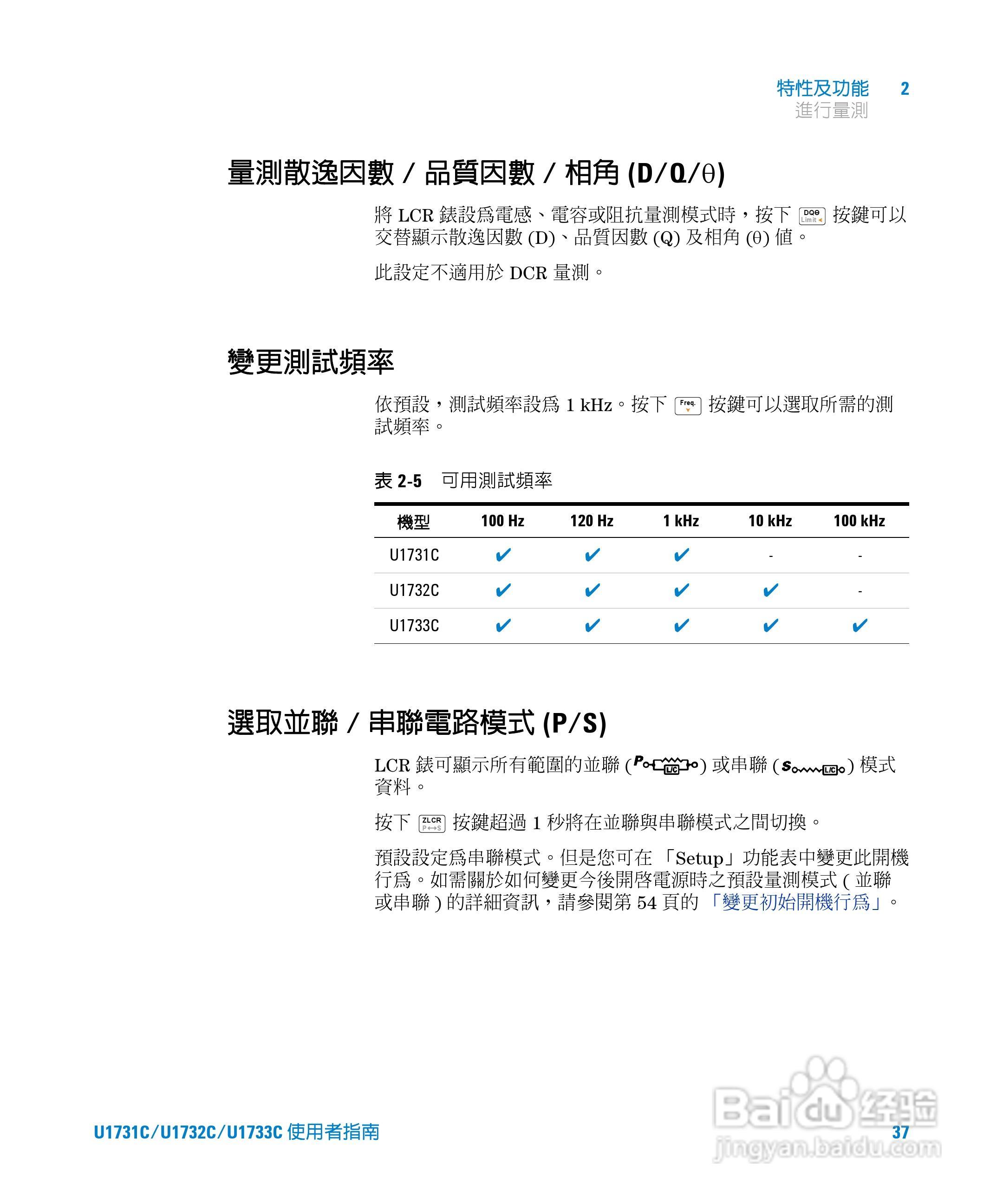 U173XC系列手持式LCR表使用手册:[6]