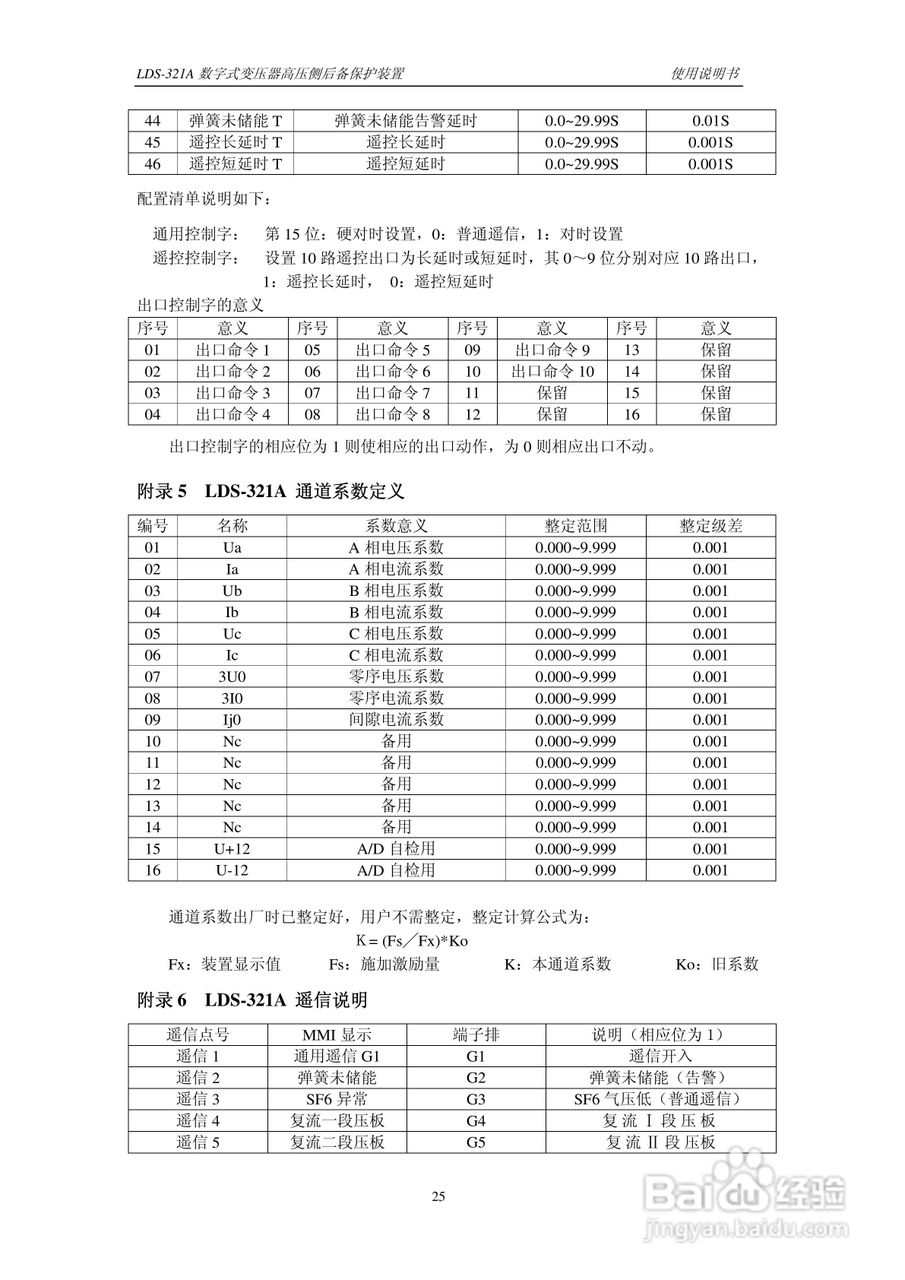 LDS-321A 数字式变压器后备保护装置说明书:[3]