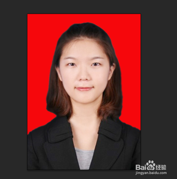 怎么用PS给寸照换背景色