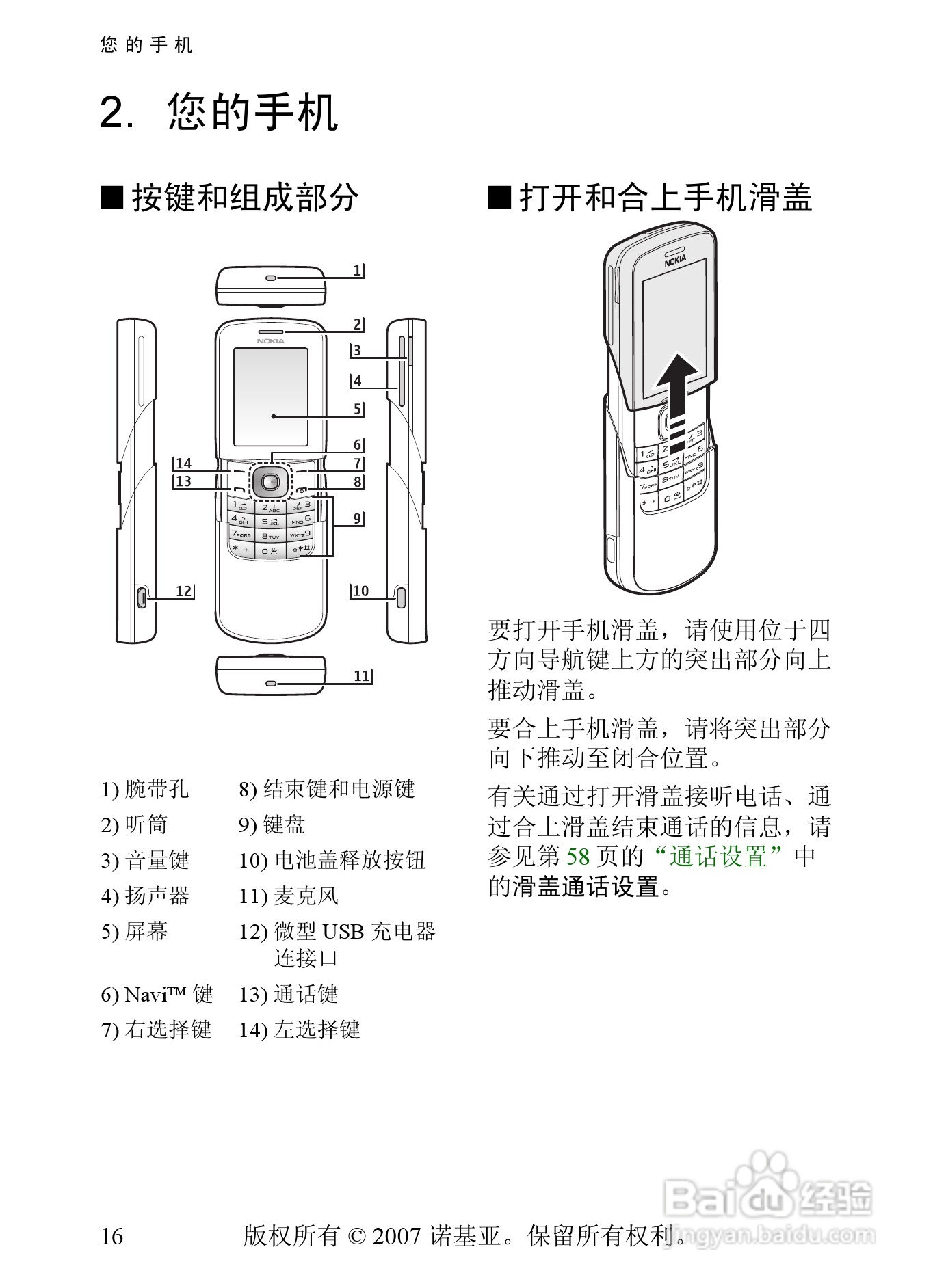 诺基亚8600手机使用说明书:[2]