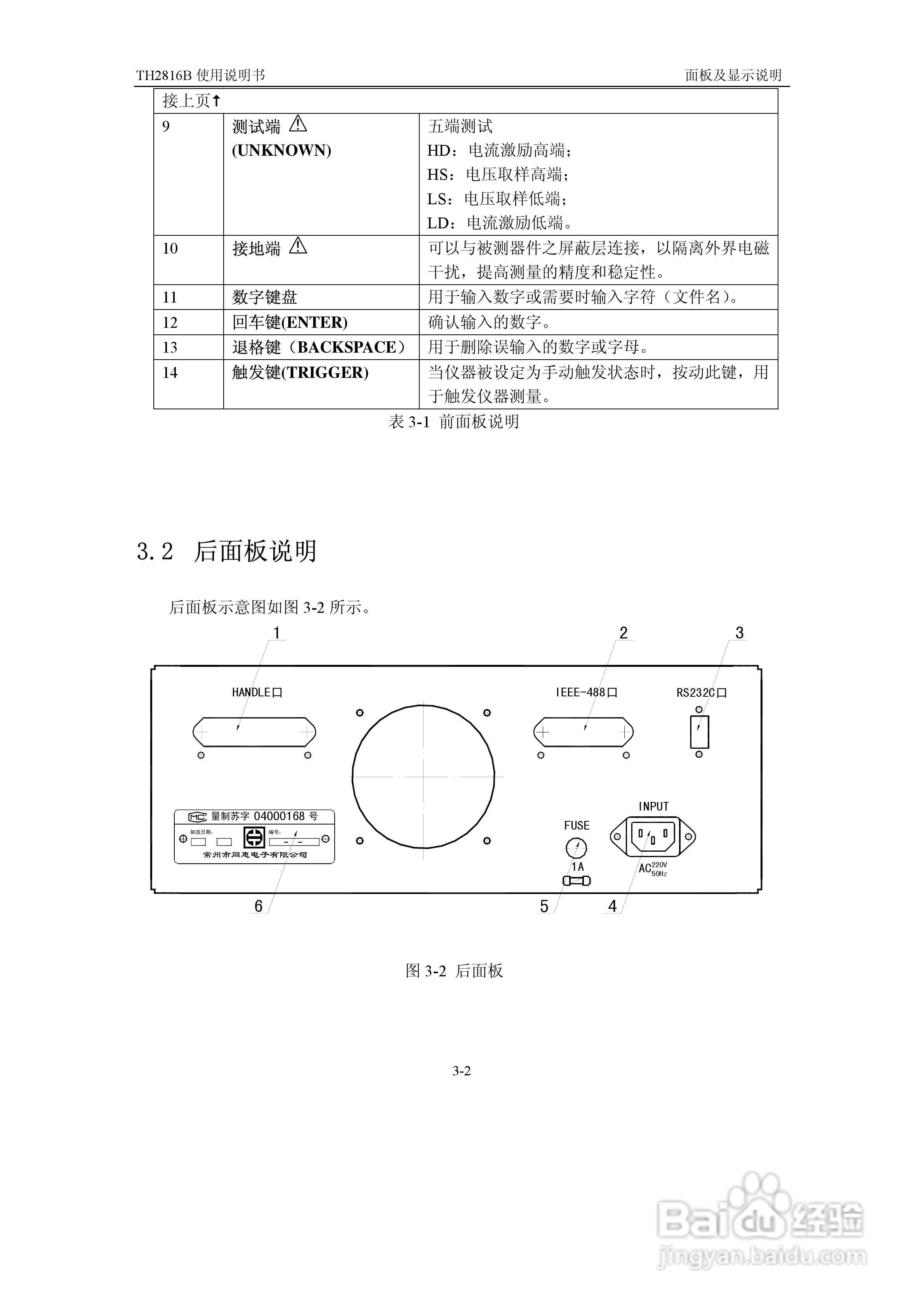 锦流源电子TH2816B LCR数字电桥说明书:[2]