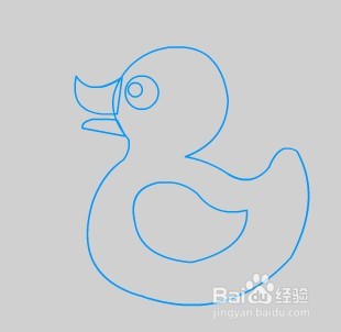 flash如何绘制一只小黄鸭的效果