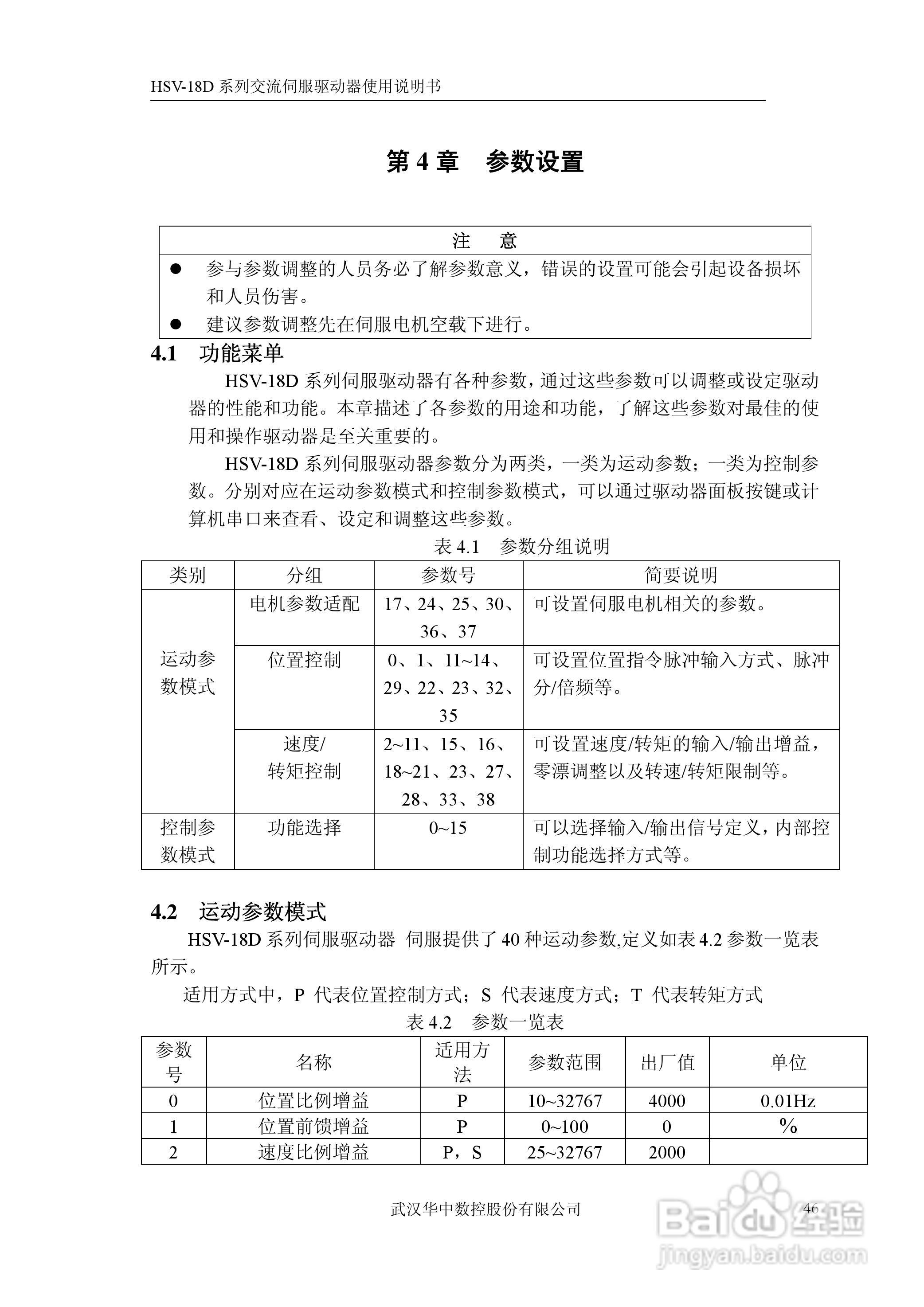华中数控HSV-18D系列交流伺服驱动器使用说明书:[5]