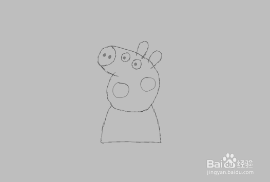 简笔画小猪佩奇是怎么画的
