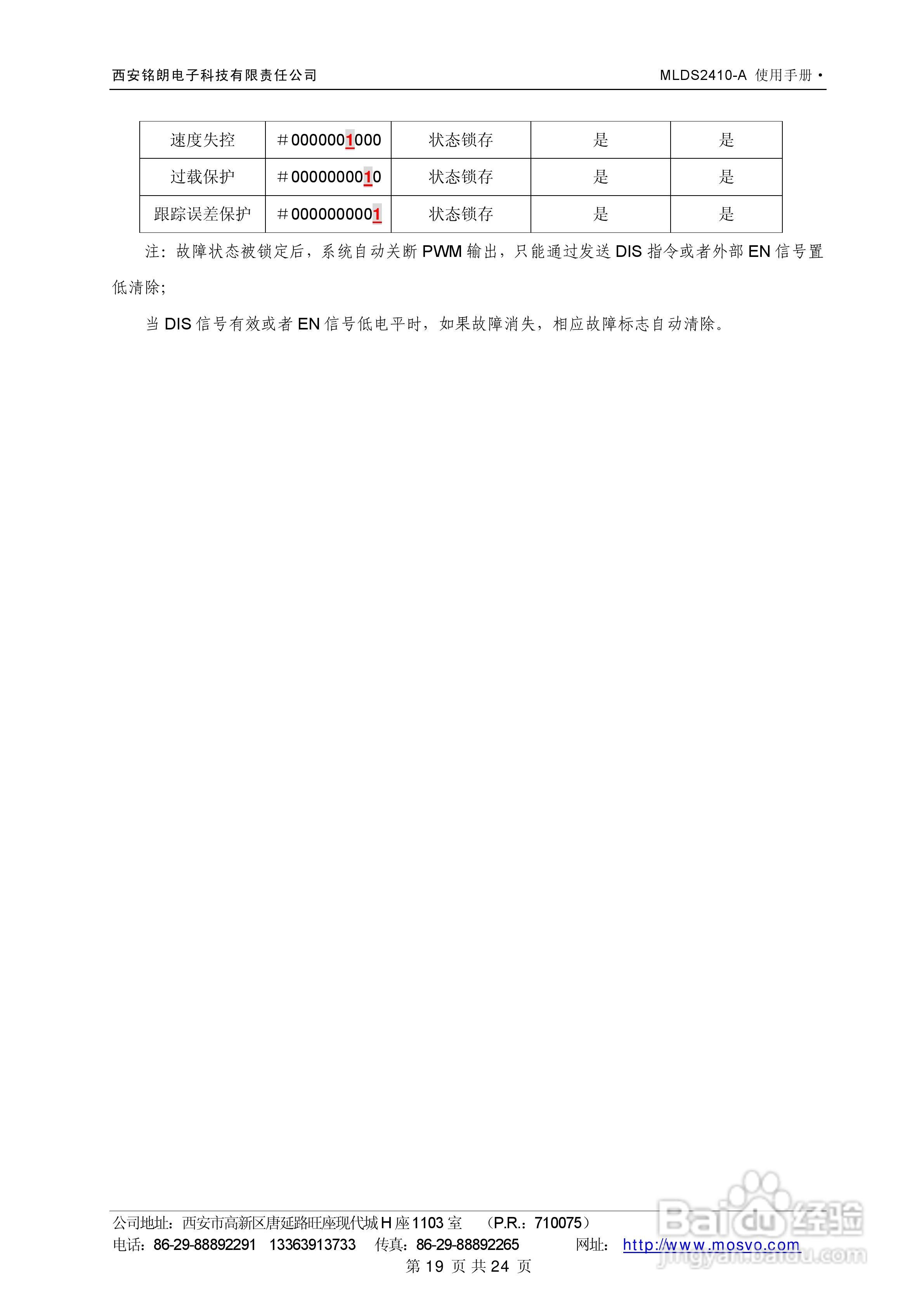 铭朗科技MLDS2410-A直流伺服驱动器说明书:[2]