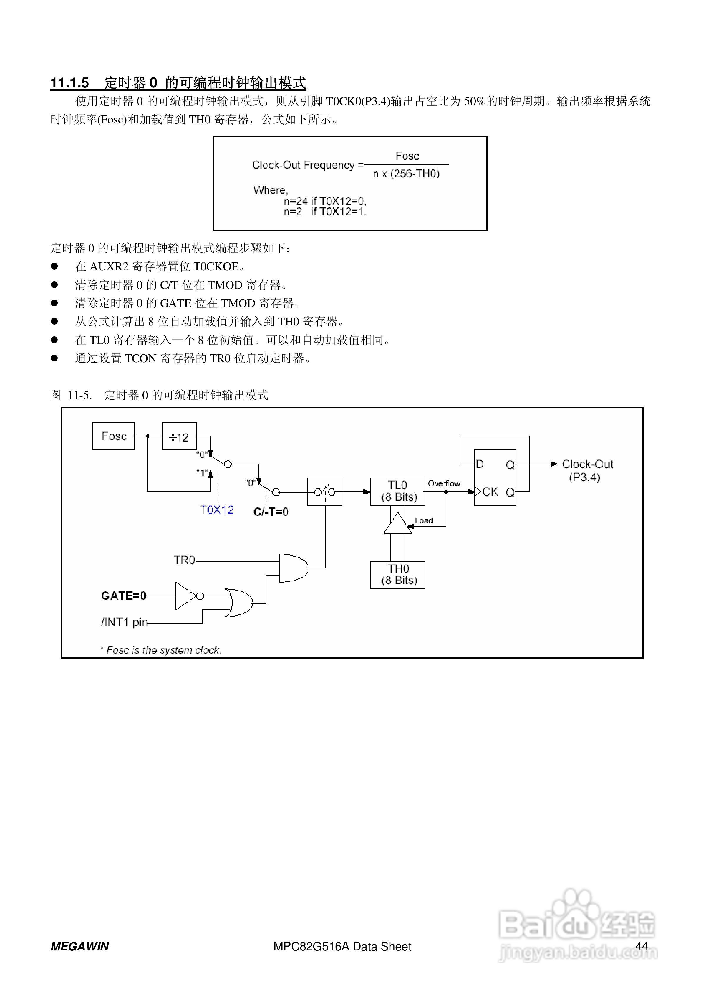 Megawin MPC82G516A 8 位微处理器用户手册:[5]
