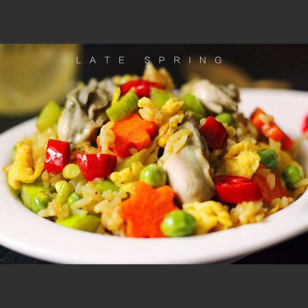 海蛎子咖喱炒饭