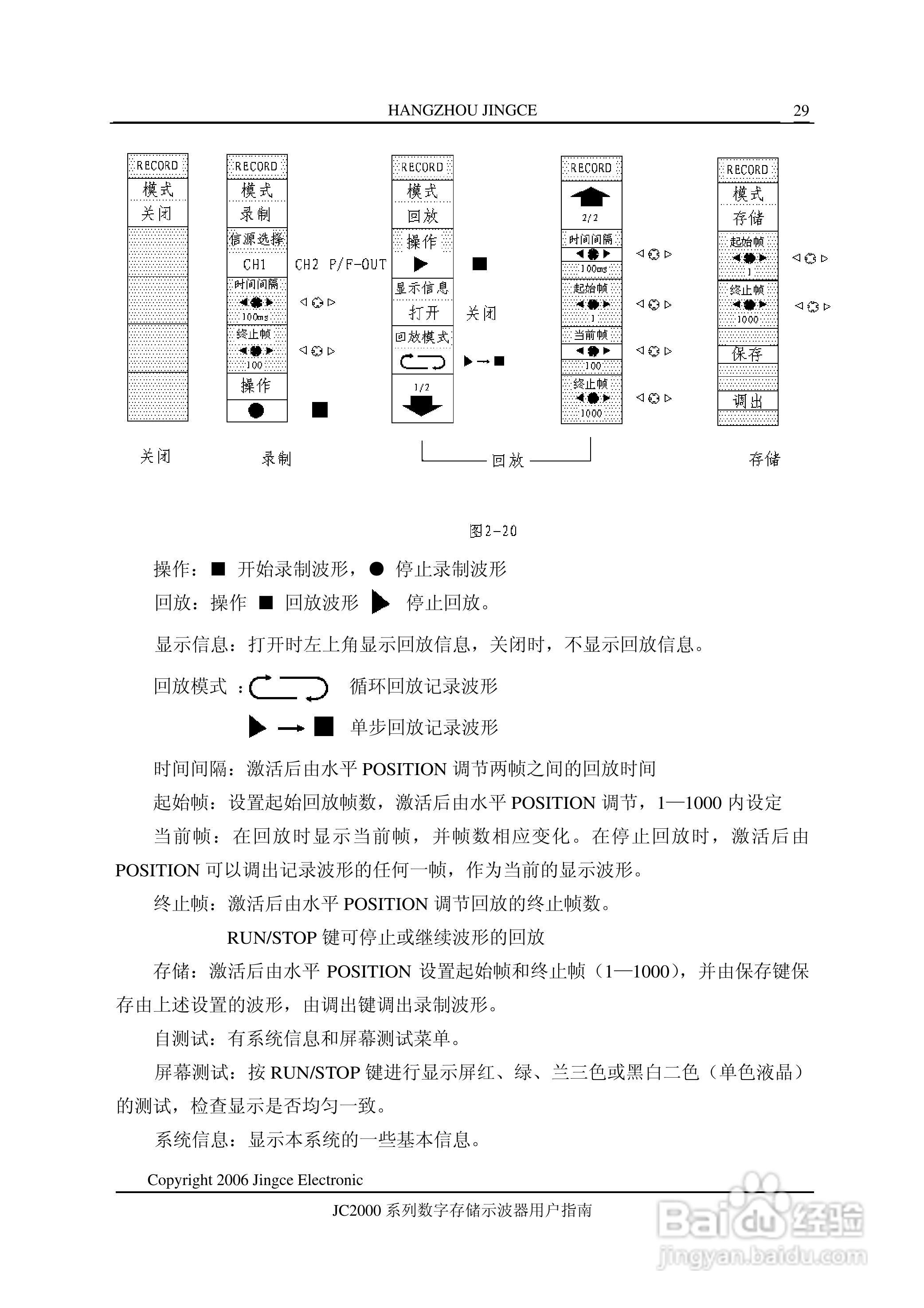 JC2061C型数字示波器使用说明书:[3]