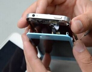 苹果机看人家也拆了真是土豪 iphone4S变形