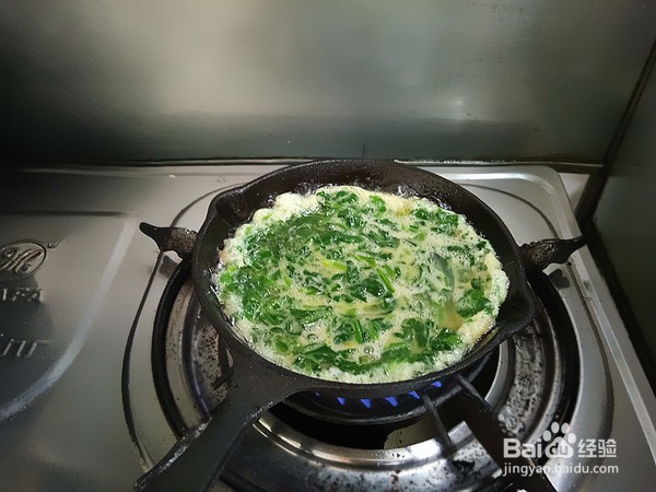 菠菜烘蛋的步骤