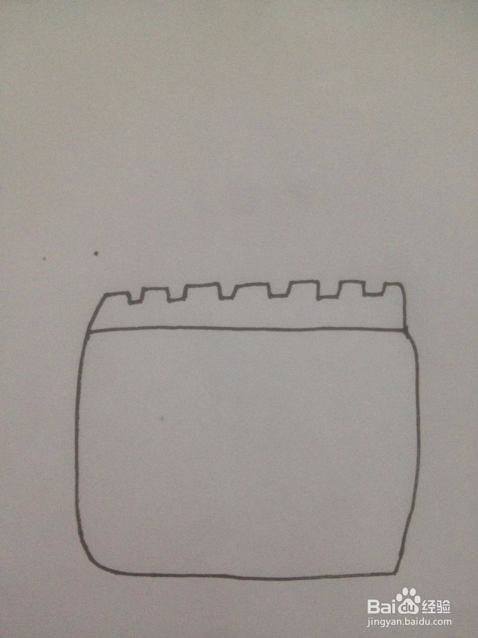 如何简单的画城门