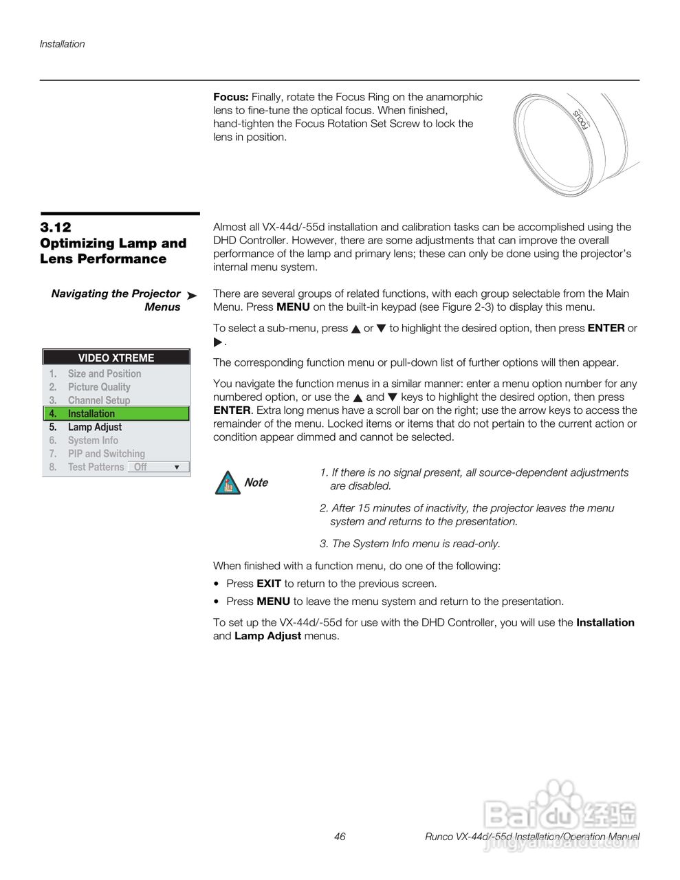 Runco VX-44d投影机使用说明书:[7]