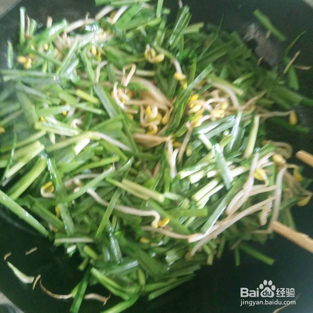 黄豆芽炒韭菜家庭做法