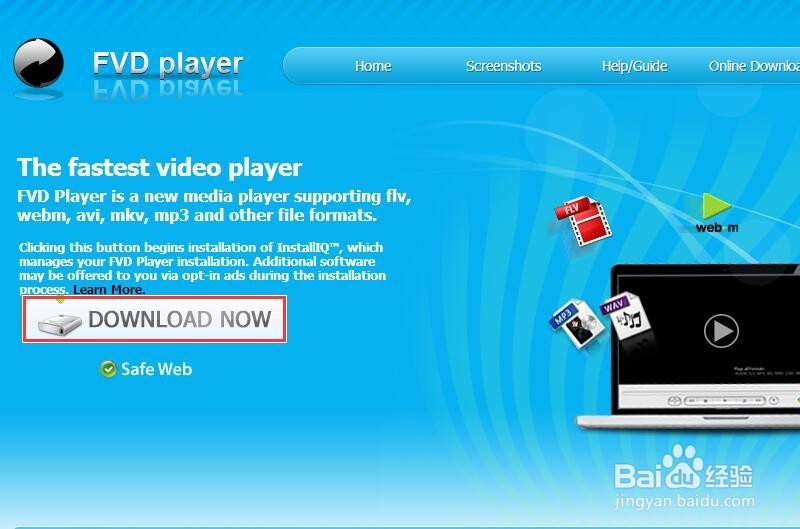 如何下载安装使用轻便的FVD Player