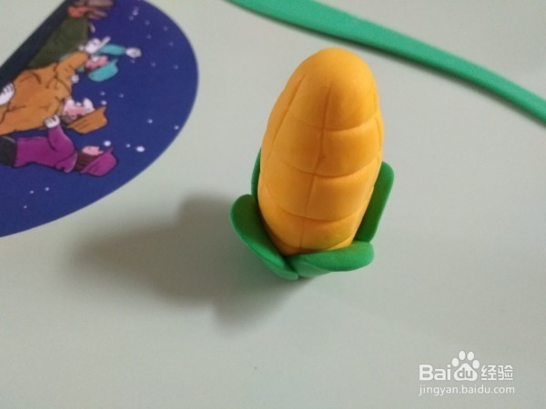 南瓜，茄子，玉米轻粘土制作