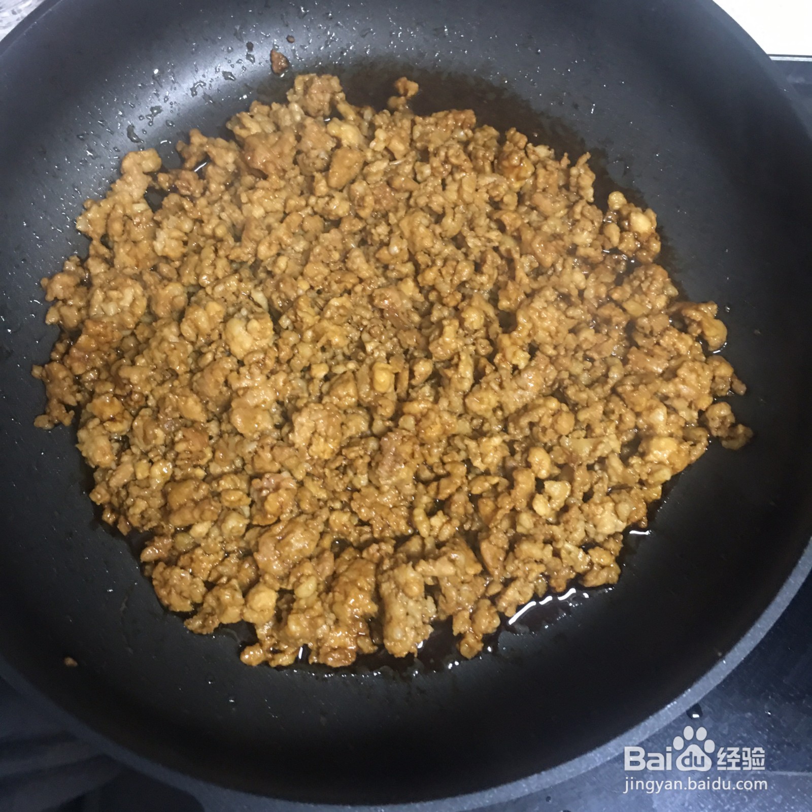 肉末白菜炒年糕的做法