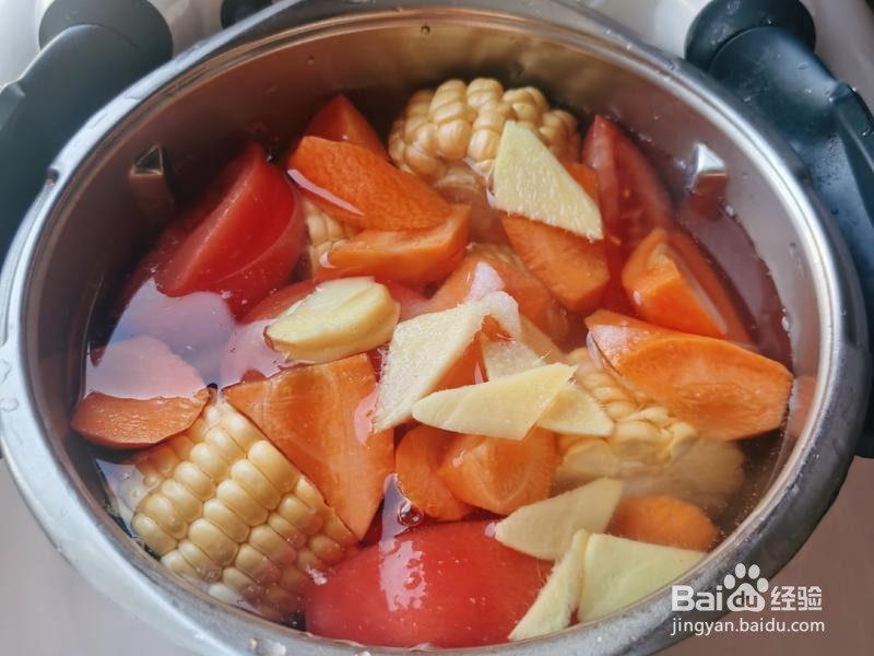 小美版玉米排骨汤的做法