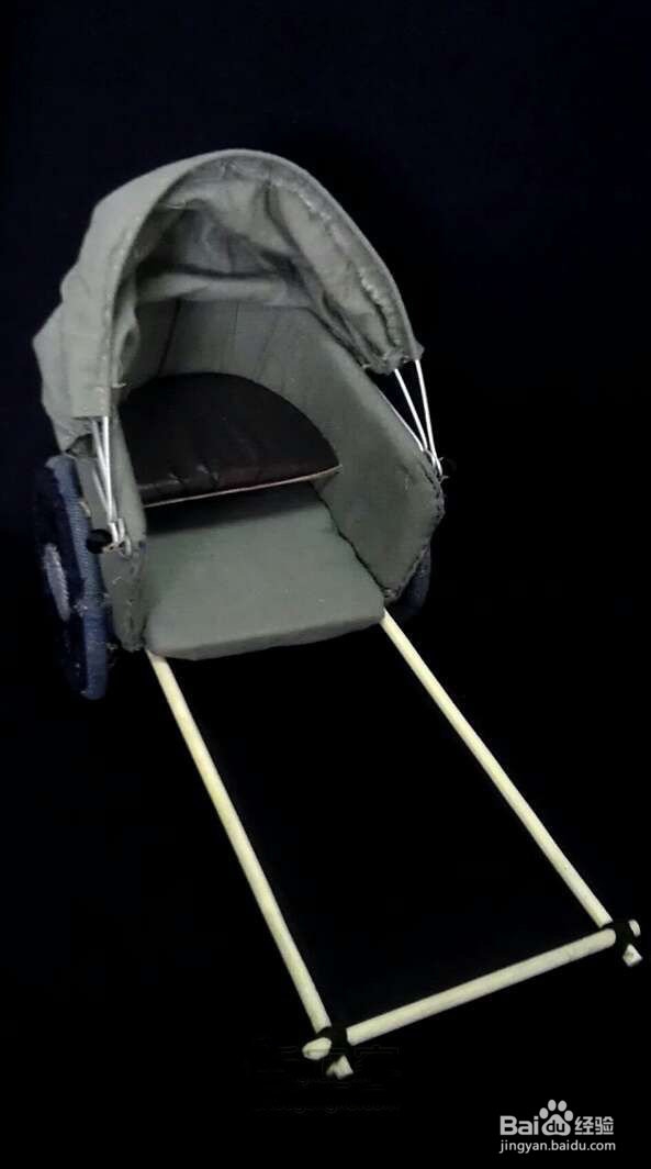 手工制作黄包车模型