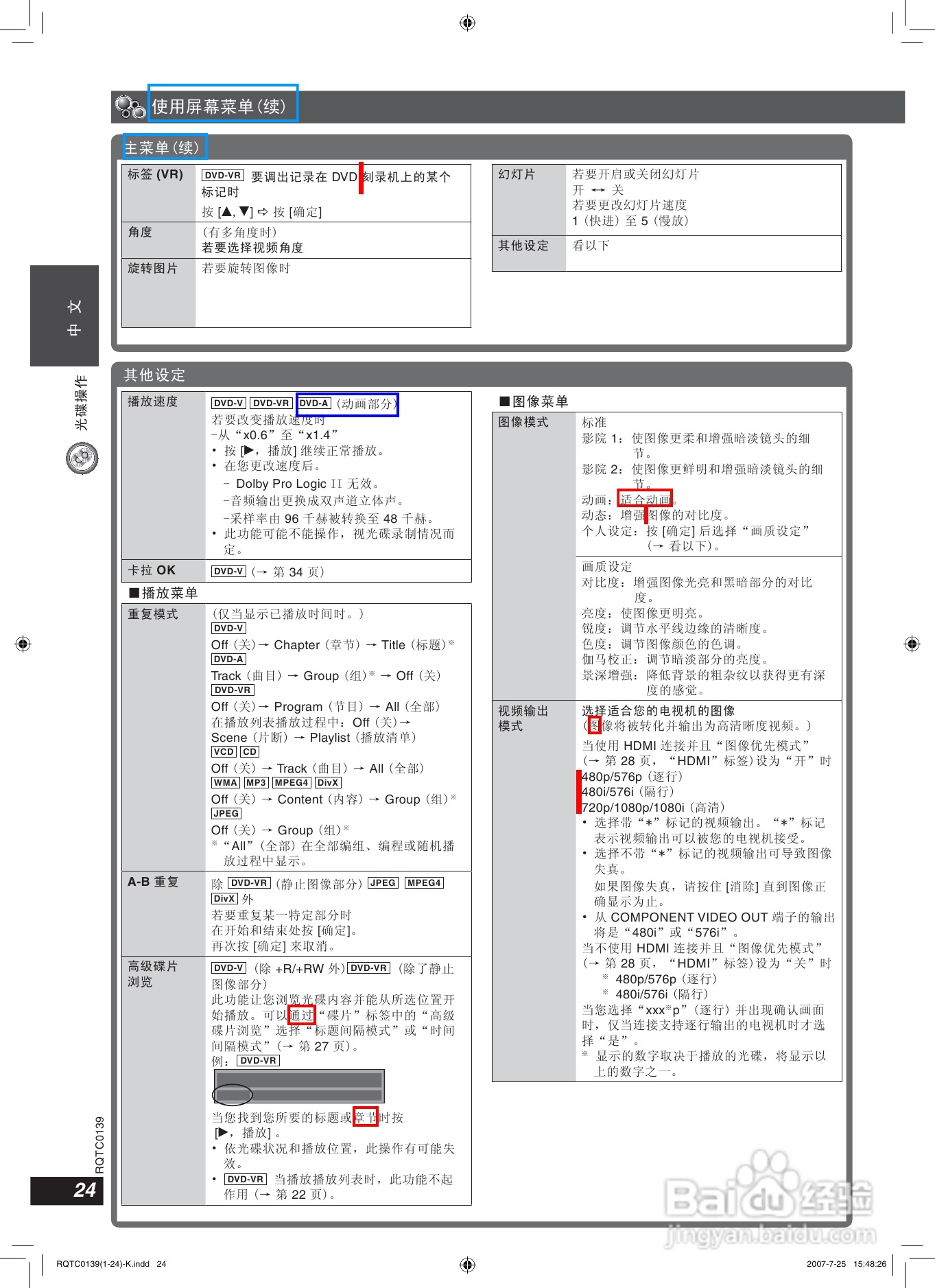 松下SC-HT901家庭影院使用说明书:[2]