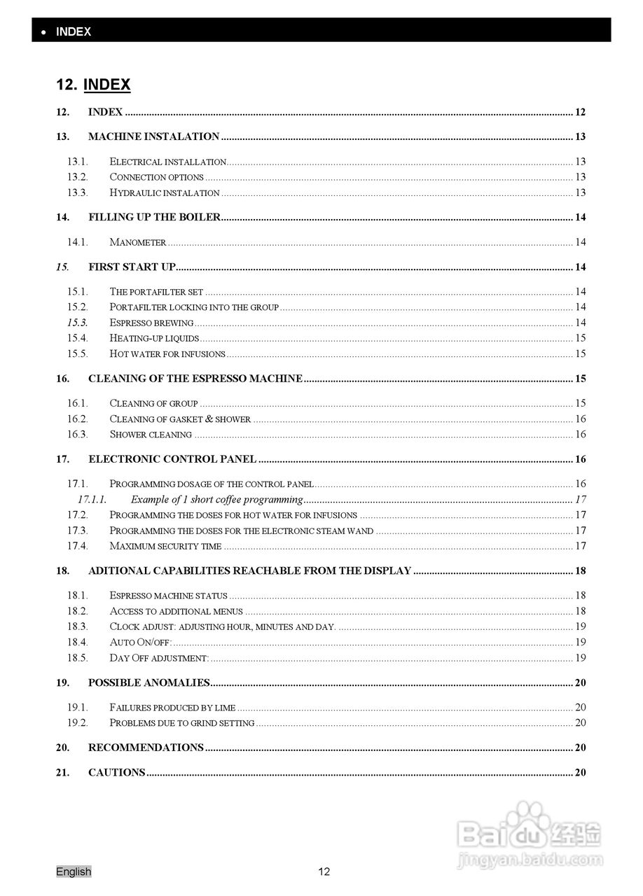 Expobar.Diamant钻石系列咖啡机操作使用说明书:[2]