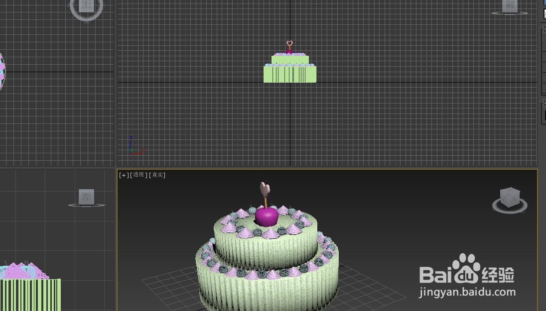 3dmax生日蛋糕模型制作