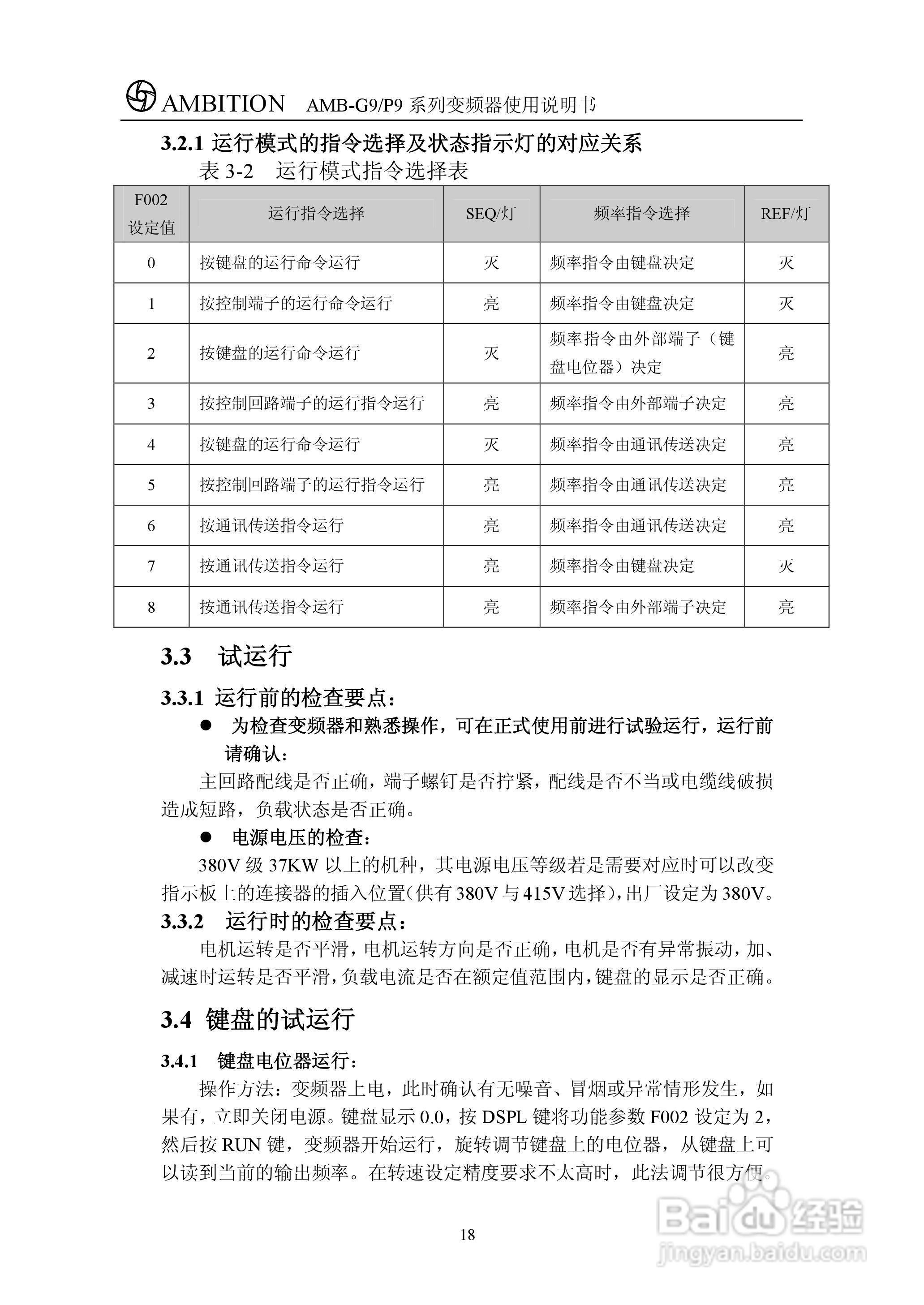 AMBG9/P9系列变频器使用说明书:[3]