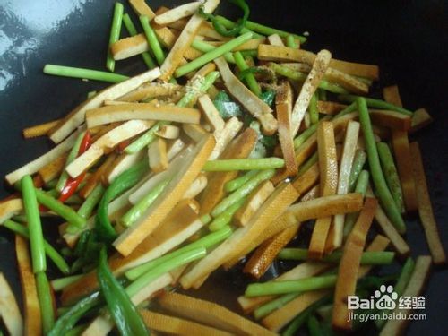 蒜薹炒香干
