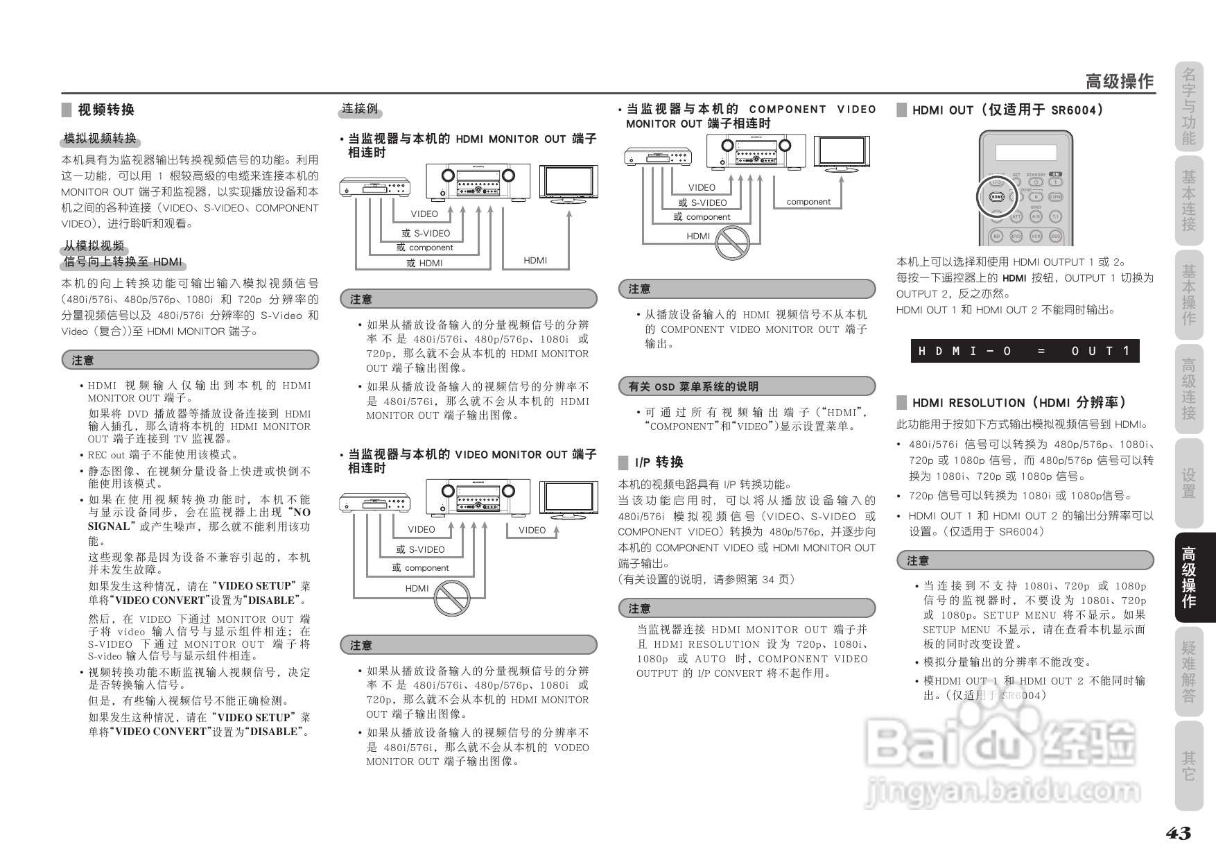 马兰士SR5004功放使用说明书:[3]