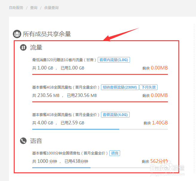 甘肃联通用户查询当前套餐资费的操作方法