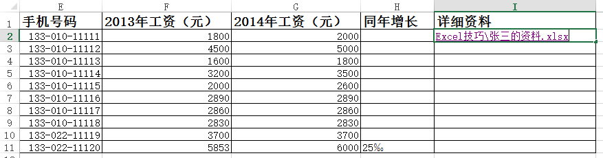 Excel2013实用技巧：[25]超链接的使用